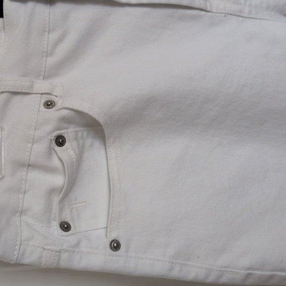 Frye White Straight Leg Jeans - 12/31 - Picture 3 of 8